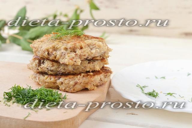 Овсяные лепешки с тунцом по Дюкану